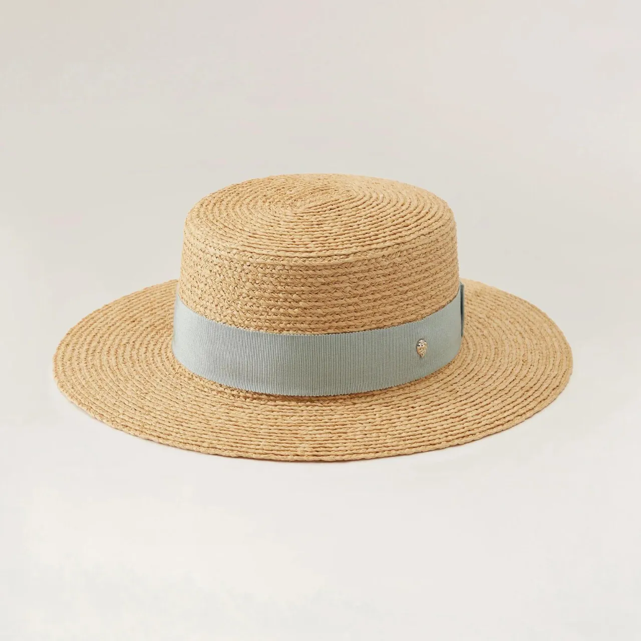 Gracie Hat in Natural/Chalk Blue