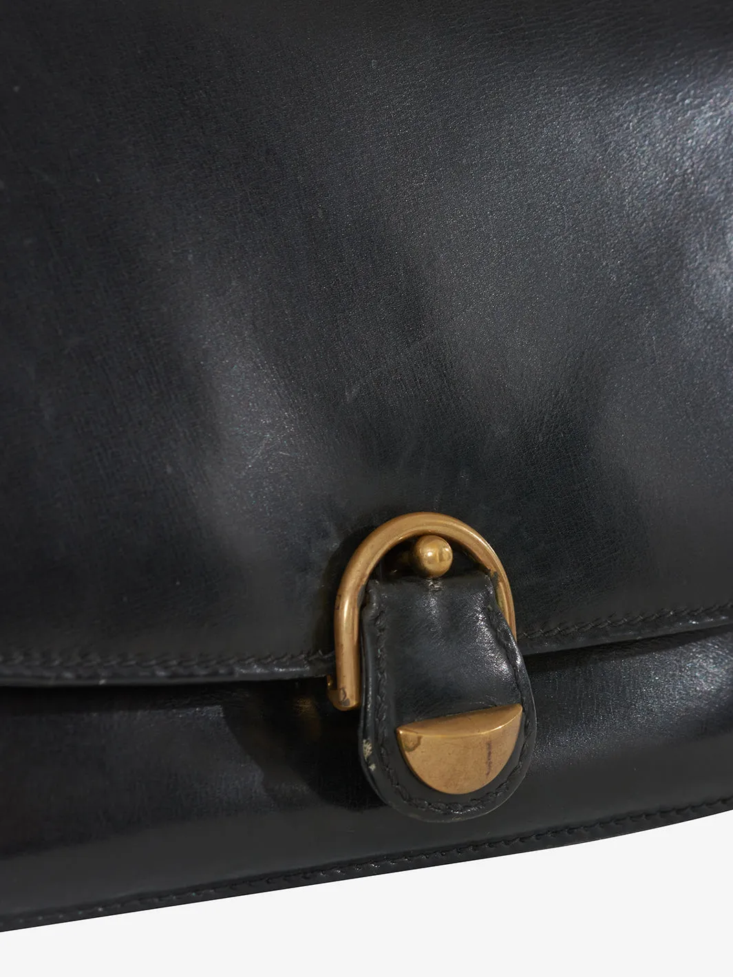 Gucci Black Leather Hand Bag