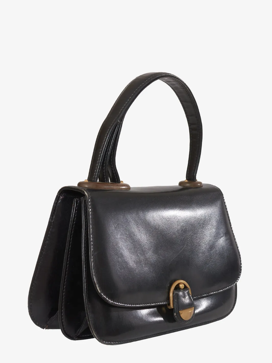 Gucci Black Leather Hand Bag