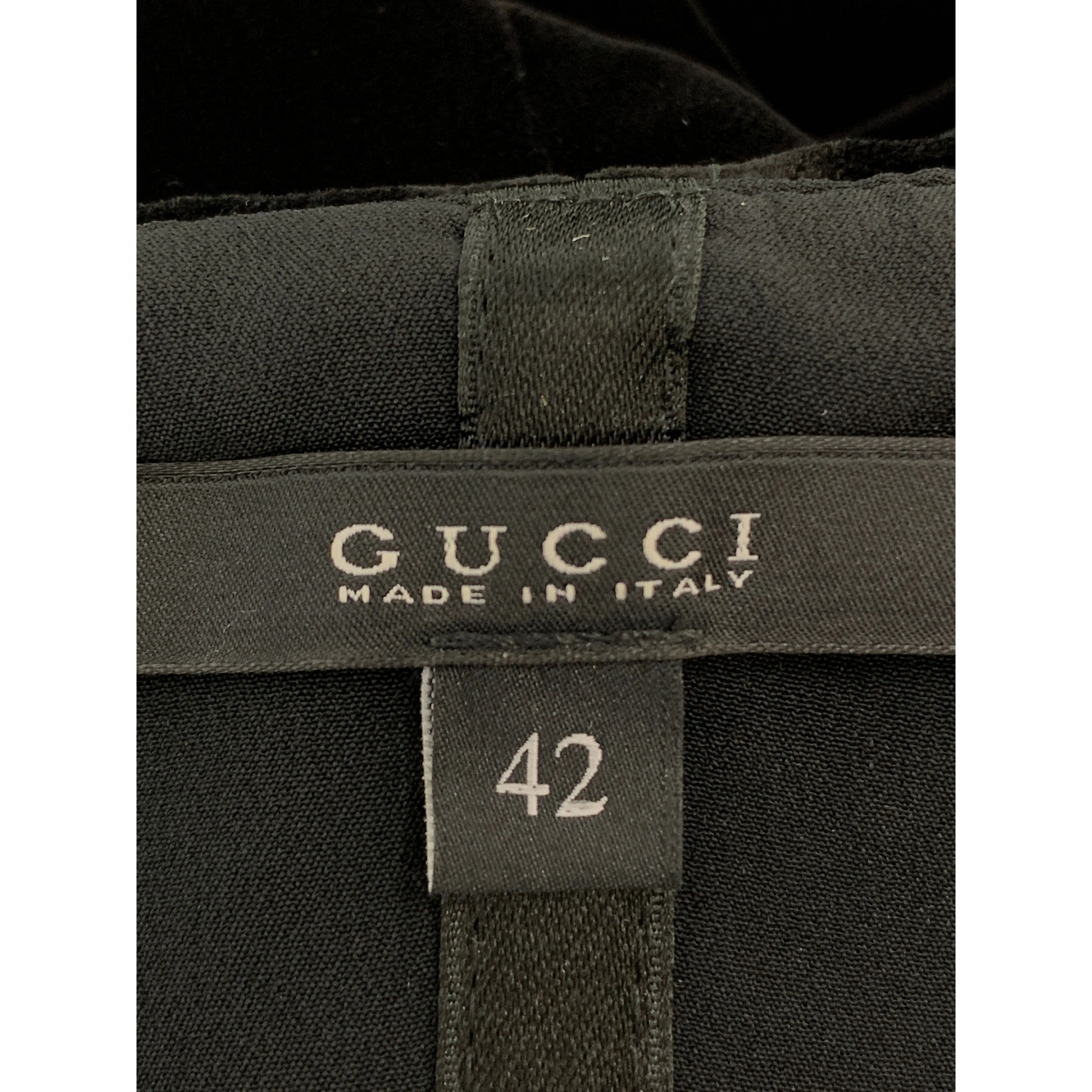 #GUCCI/Dress/42/BLK/Rayon