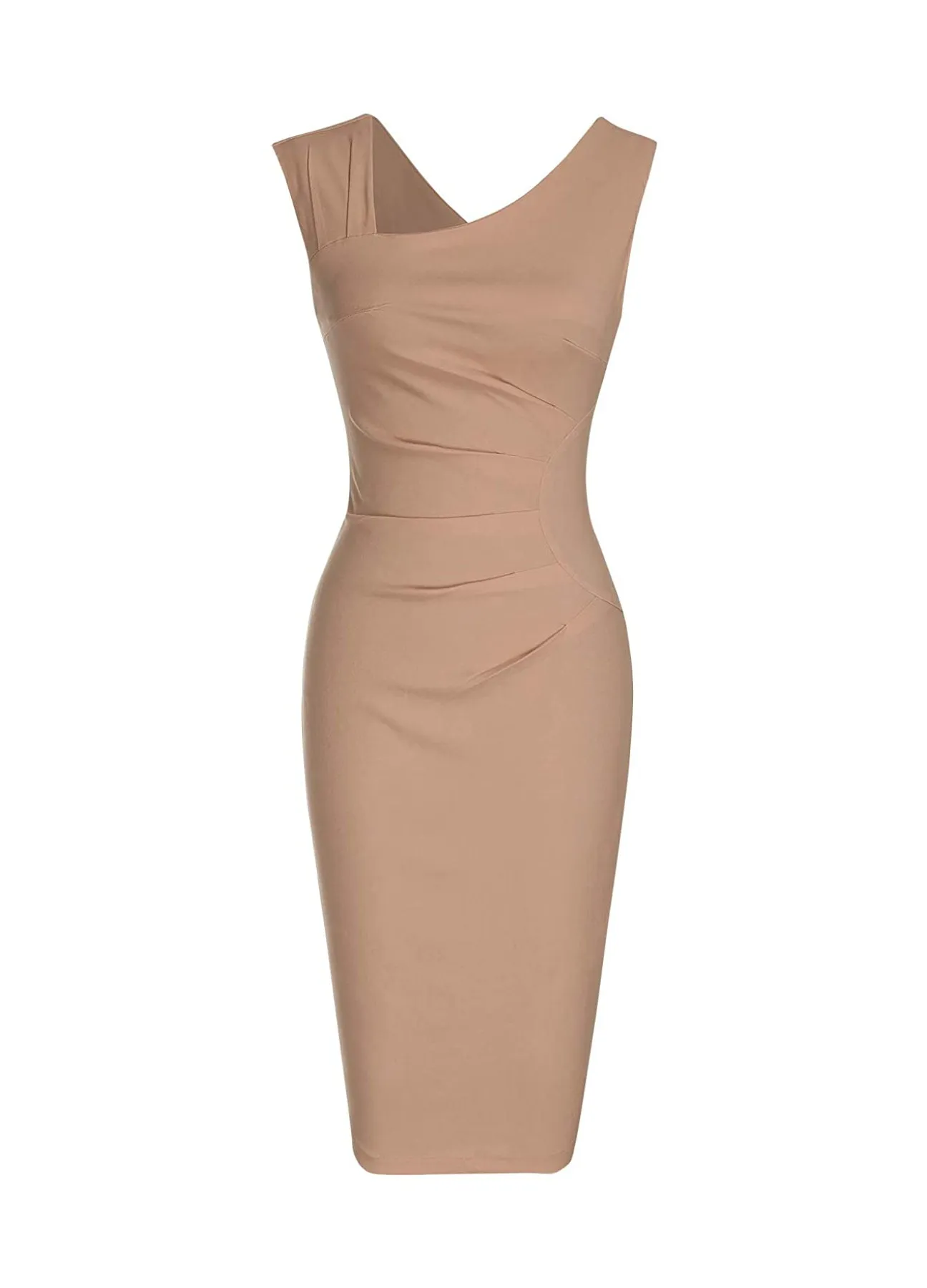 Haute Edition Women's Ruched Shoulder Bodycon Sheath Dress