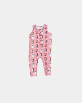 Henley Tank Romper - Juice Box