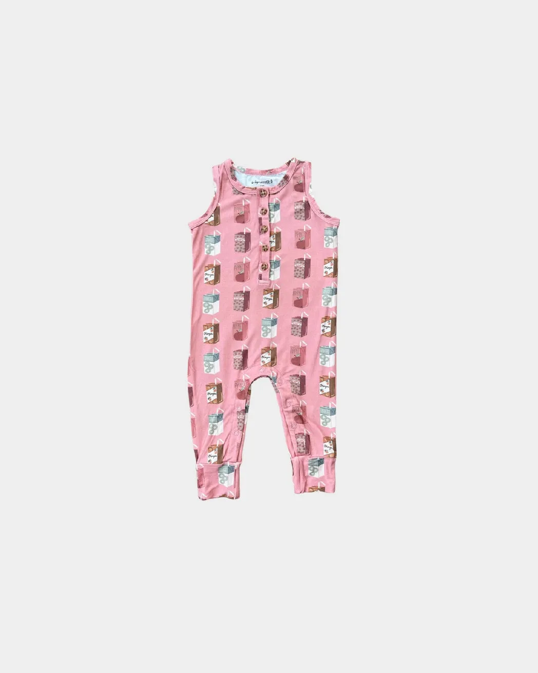 Henley Tank Romper - Juice Box