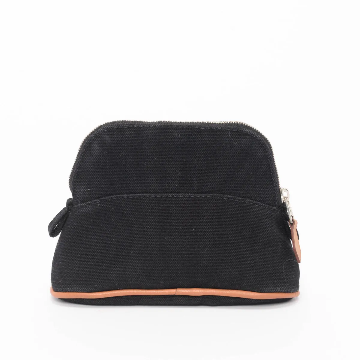 Hermes Black Canvas Bolide Mini Mini Model Pouch