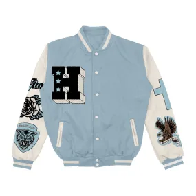 HGA Stars Letterman Jacket - Carolina Blue