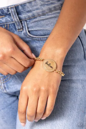 Hope and Faith Gold-Bracelet