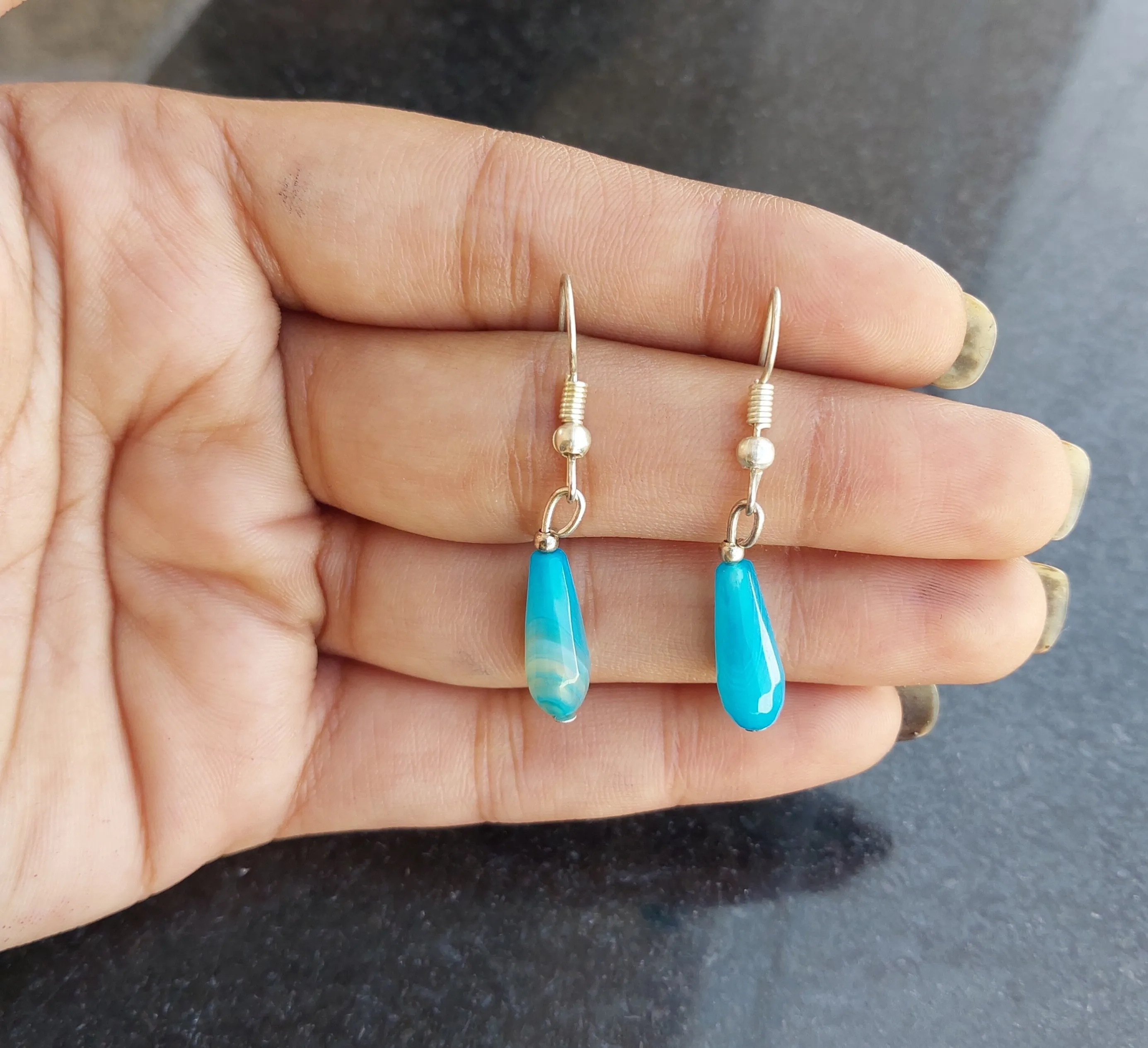 Imeora Multi Blue Drop Shape Earrings