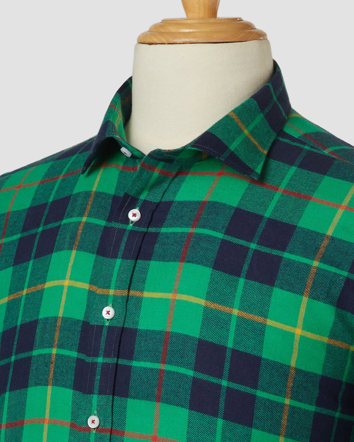 Japanese Checked Shirt - Green