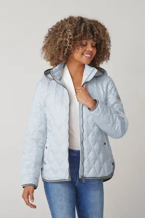 JETTE Quilted Spring Jacket with Detachable Hood 2452