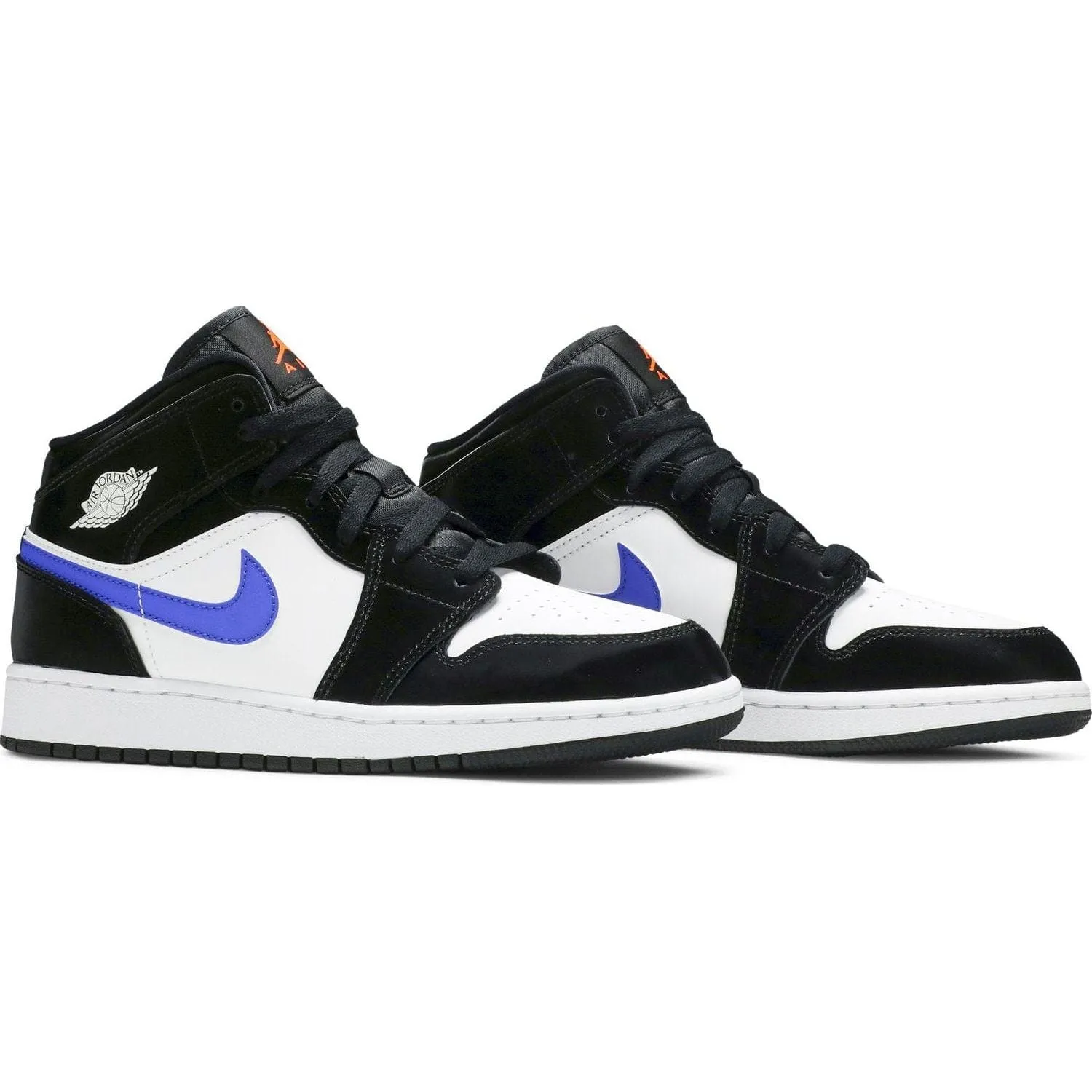 Jordan 1 Mid Black Racer Blue White (GS)