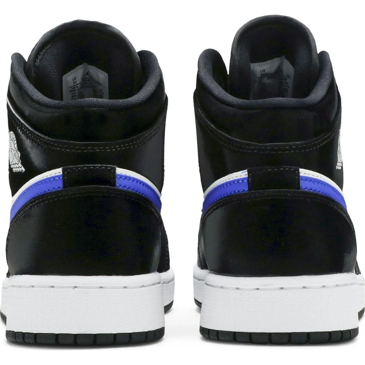 Jordan 1 Mid Black Racer Blue White (GS)