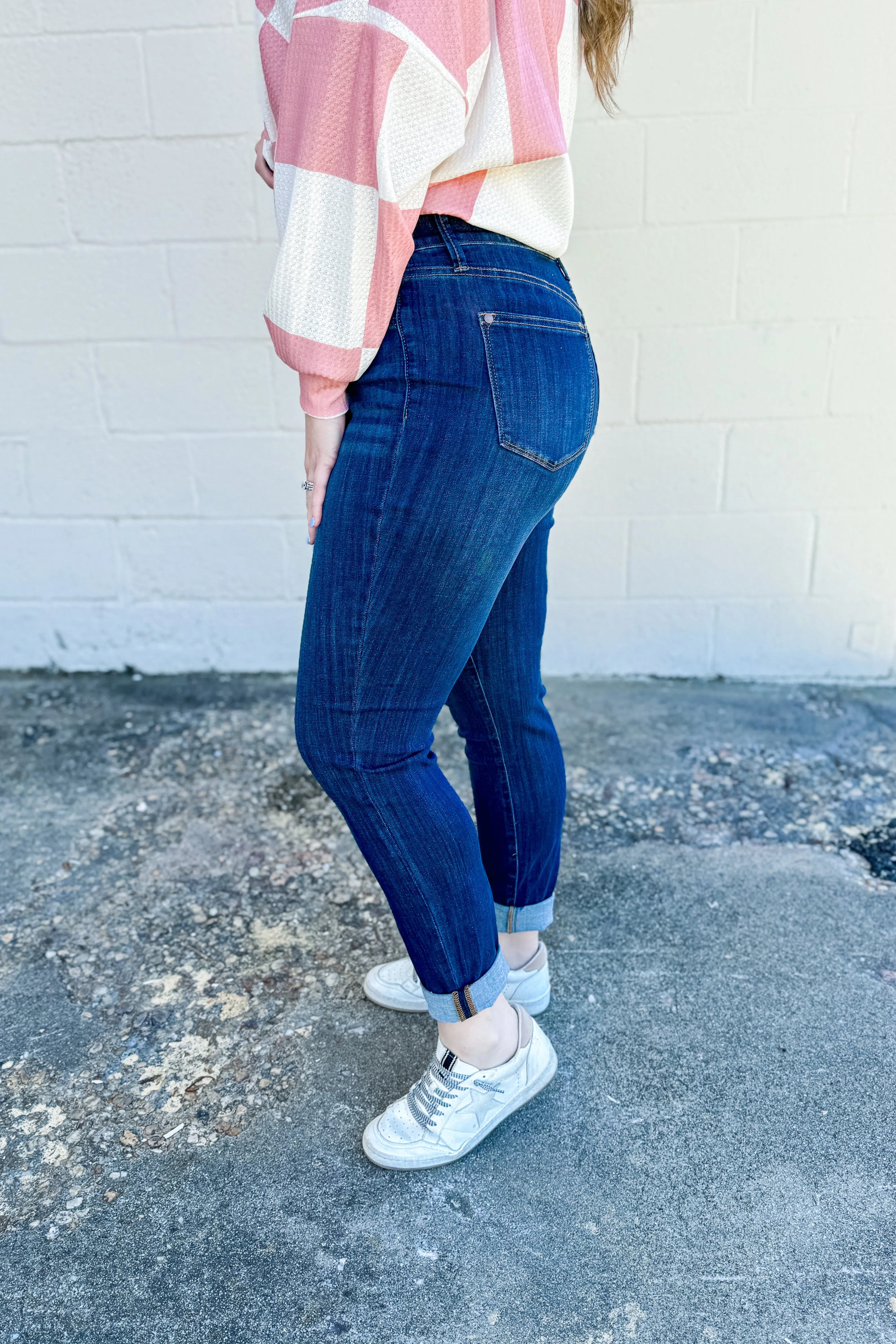 Judy Blue Layne Pull On Boyfriend Jeans