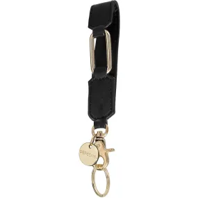 Keyhanger decorated with metal ring / 15728 - Black (Nero)