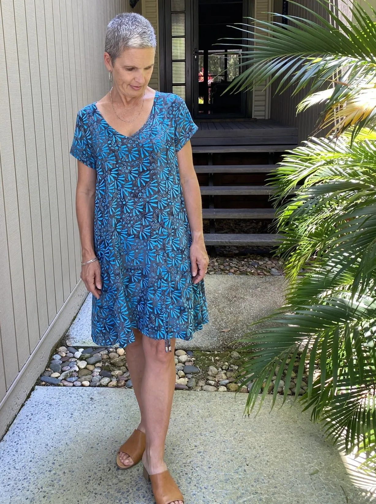 Laura Dress Turquoise Wings