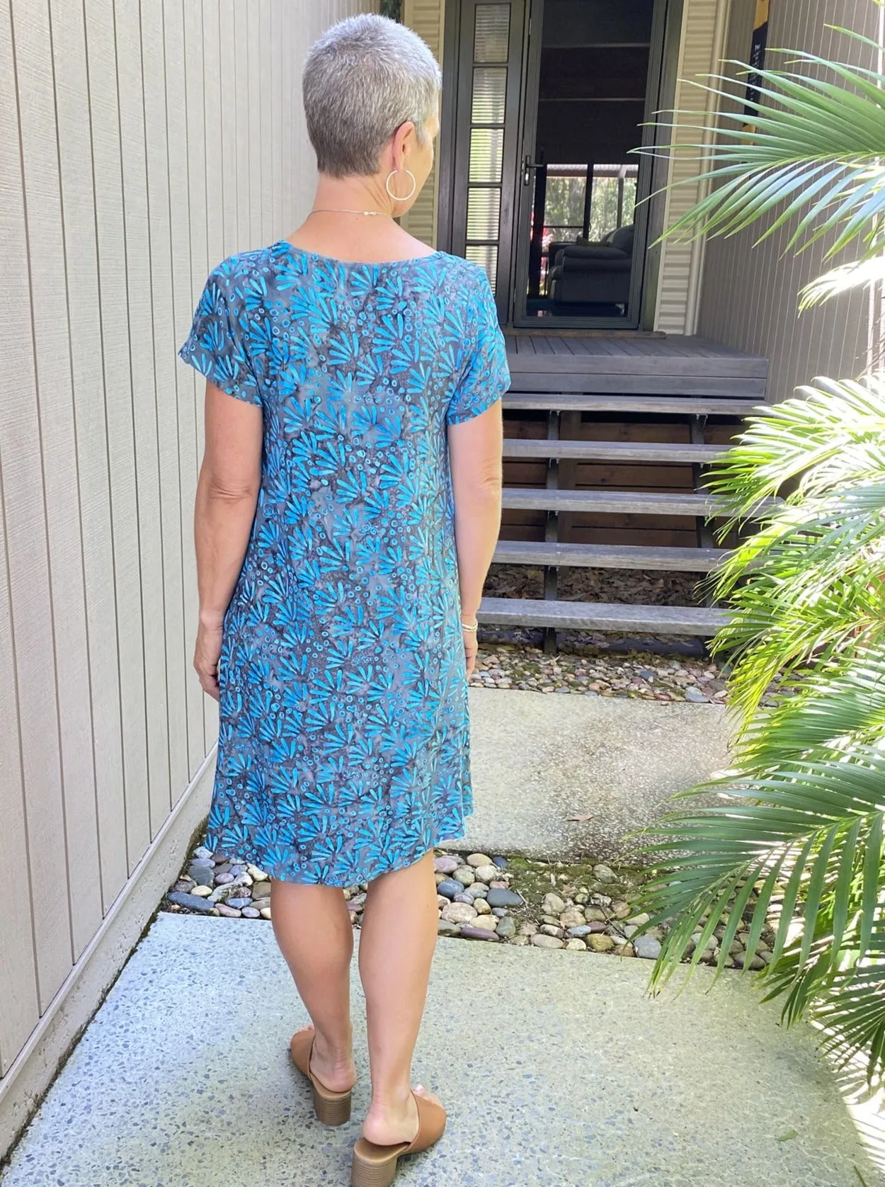 Laura Dress Turquoise Wings