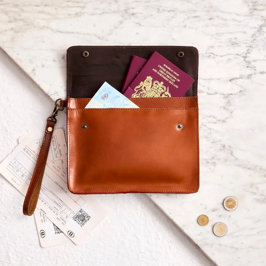 Leather Family Travel Wallet