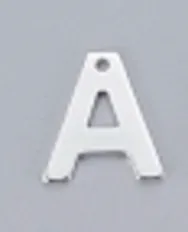 Letters A-Z Silver Charms