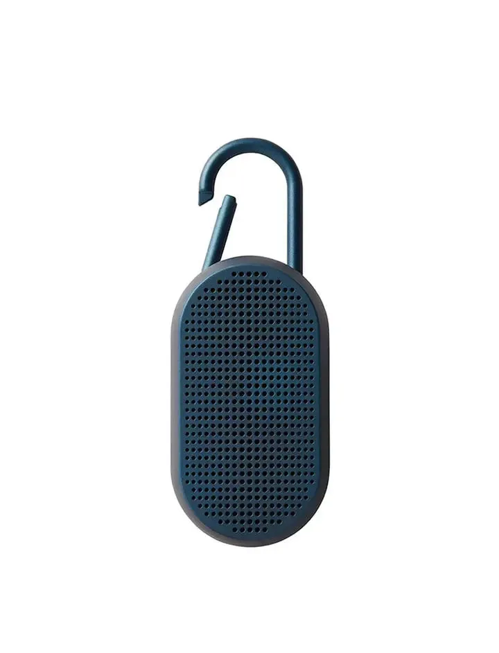 Lexon MINO T Bluetooth Speaker with Carabiner Dark Blue