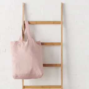 Linen Tote Bag - Pink