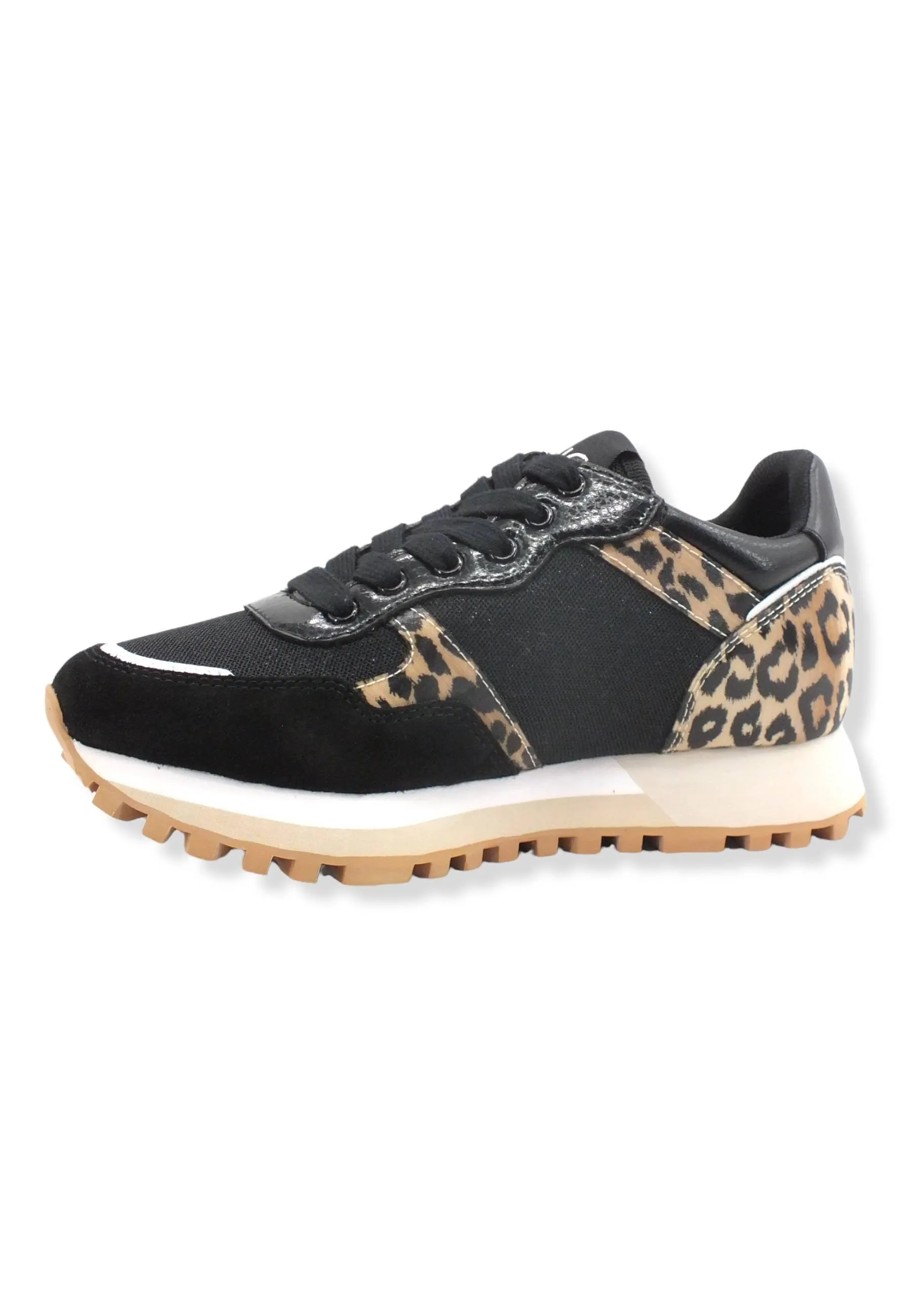 LIU JO Wonder 25 Sneaker Donna Leopard Black BF2067TX078