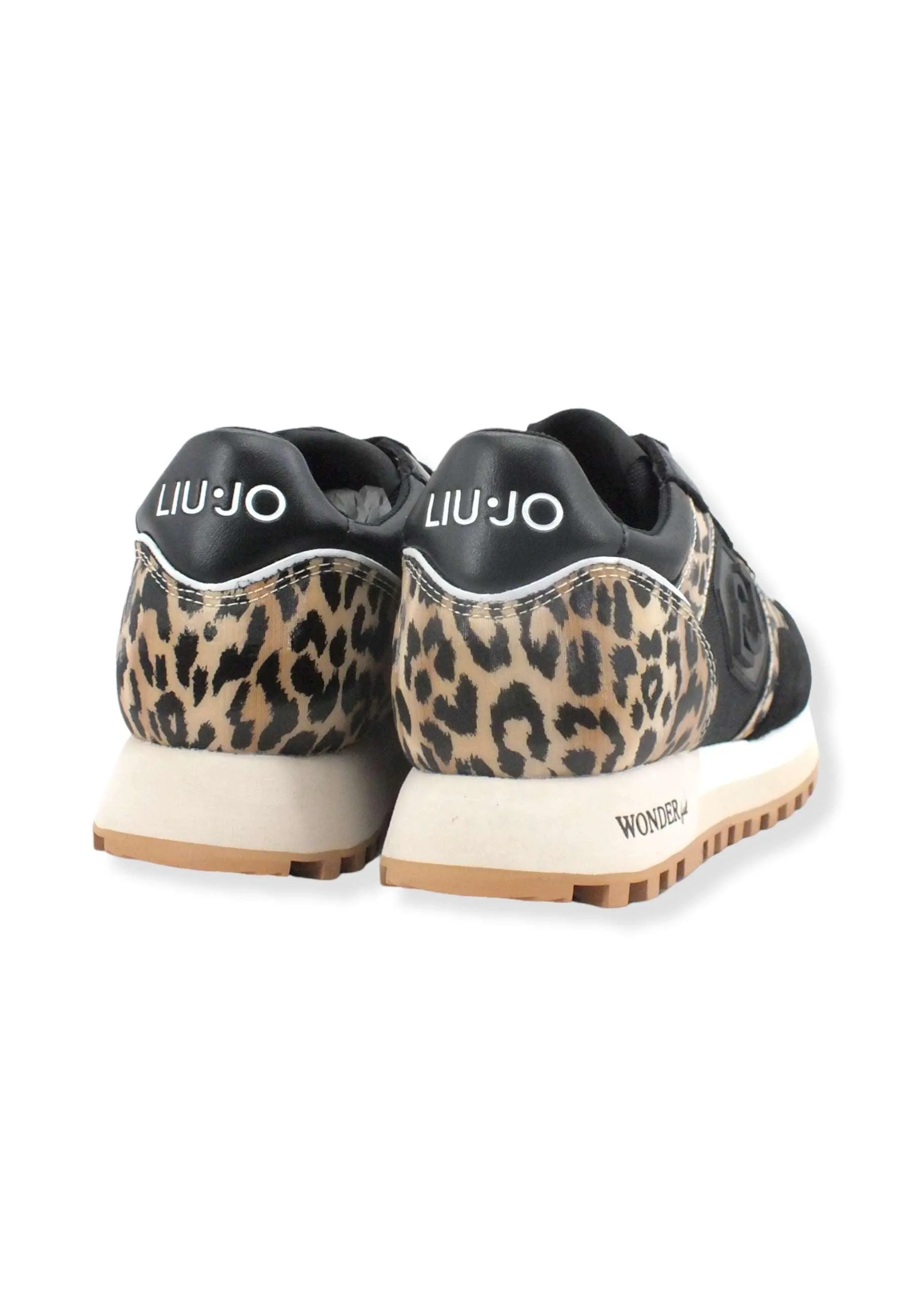 LIU JO Wonder 25 Sneaker Donna Leopard Black BF2067TX078