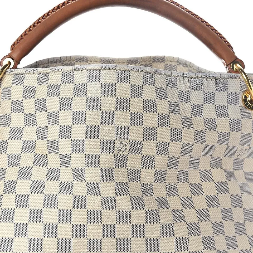 Louis Vuitton Artsy Mm Blue Damier Azur Canvas Tote