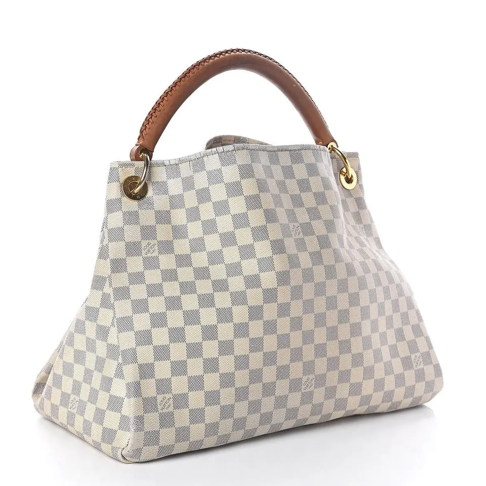 Louis Vuitton Artsy Mm Blue Damier Azur Canvas Tote