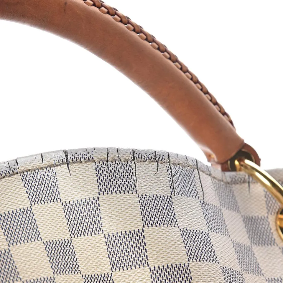 Louis Vuitton Artsy Mm Blue Damier Azur Canvas Tote