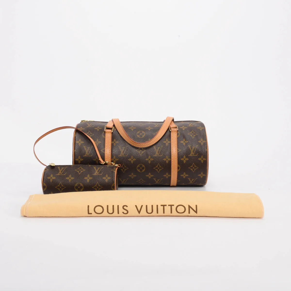 Louis Vuitton Monogram Canvas Papillon 30   Mini Pouch