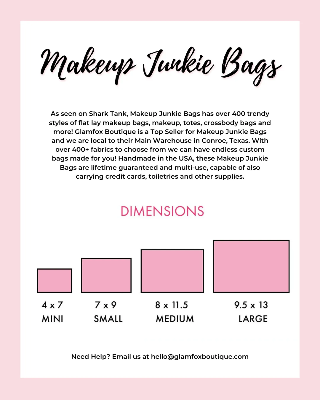 Makeup Junkie Bags - Bonnie and Hide Flat Lay [Ready to Ship]