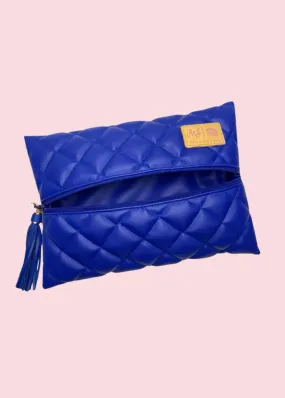 Makeup Junkie Bags - Luxe Cobalt Flat Lay [Pre Order]