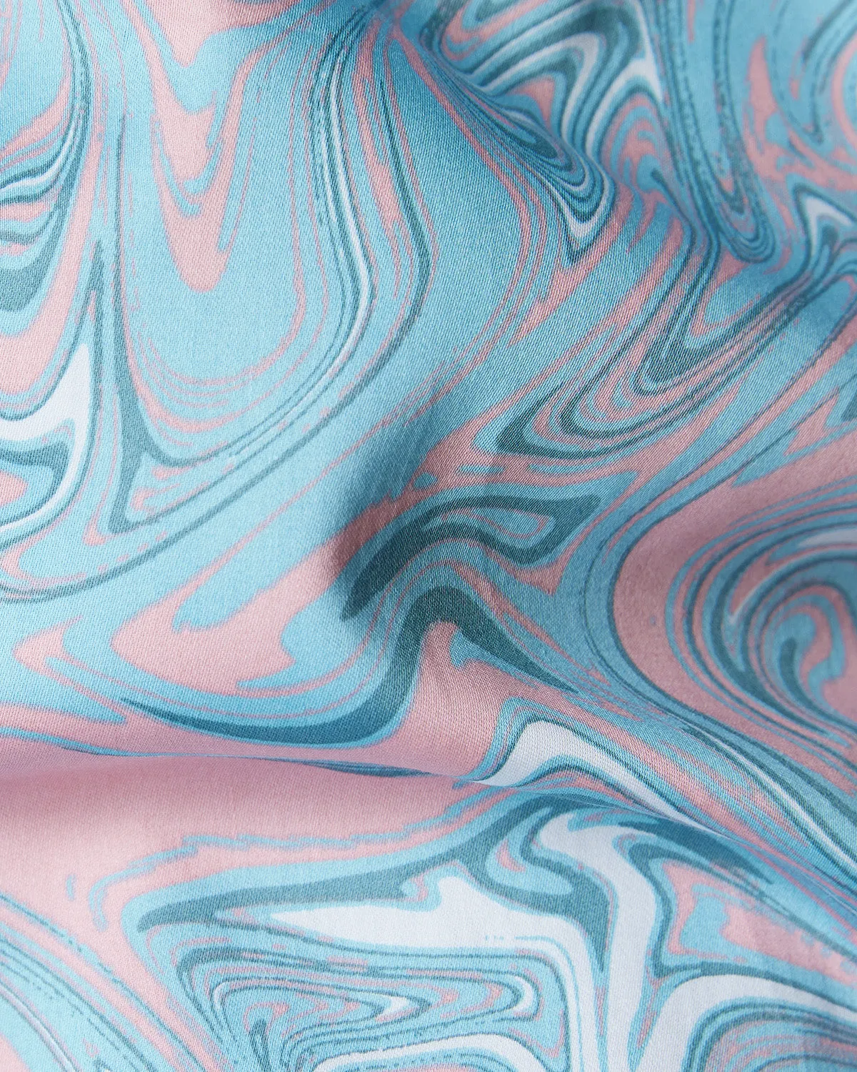 Marble Printed Shirt - Pink & Blue