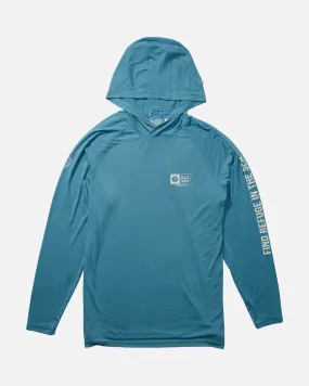 Mariner Azul Blue Hood Tech Tee