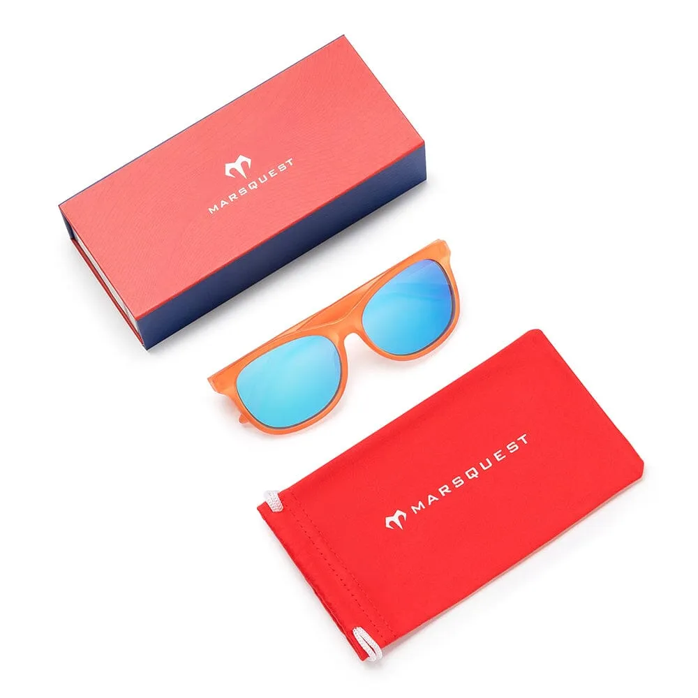 Marsquest Momentum Sunglasses - Iced Orange & Neon Blue