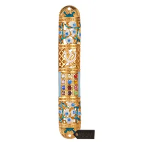 Matashi Hand Painted Enamel Mezuzah-6