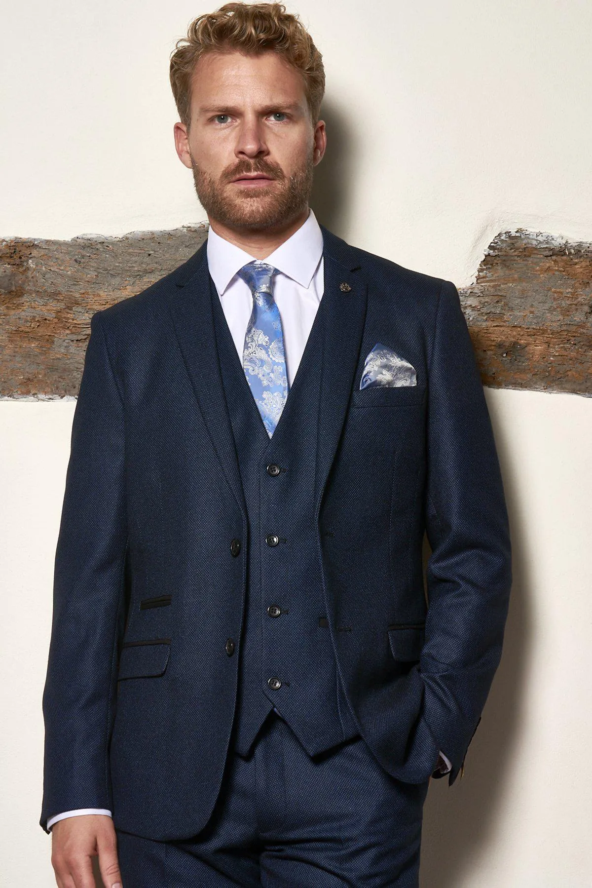 Matching Father & Son | Men’s CALLUM Blue Three Piece Suit