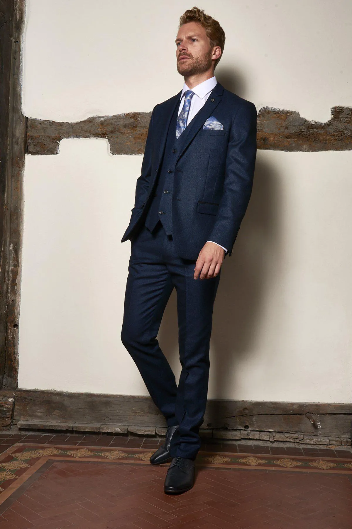 Matching Father & Son | Men’s CALLUM Blue Three Piece Suit