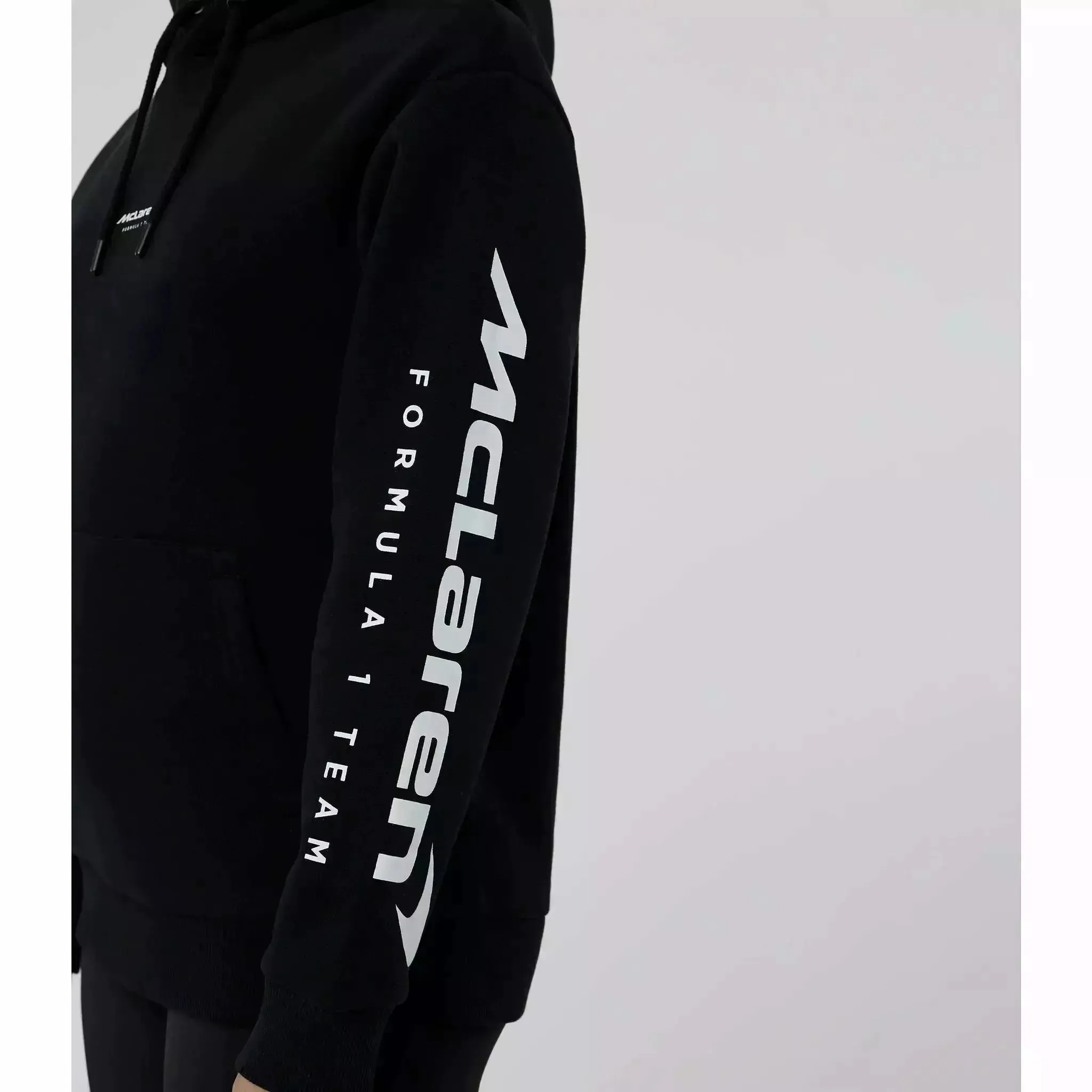 McLaren F1 Women's Miami Neon Logo Hoodie -Black/Vice Blue