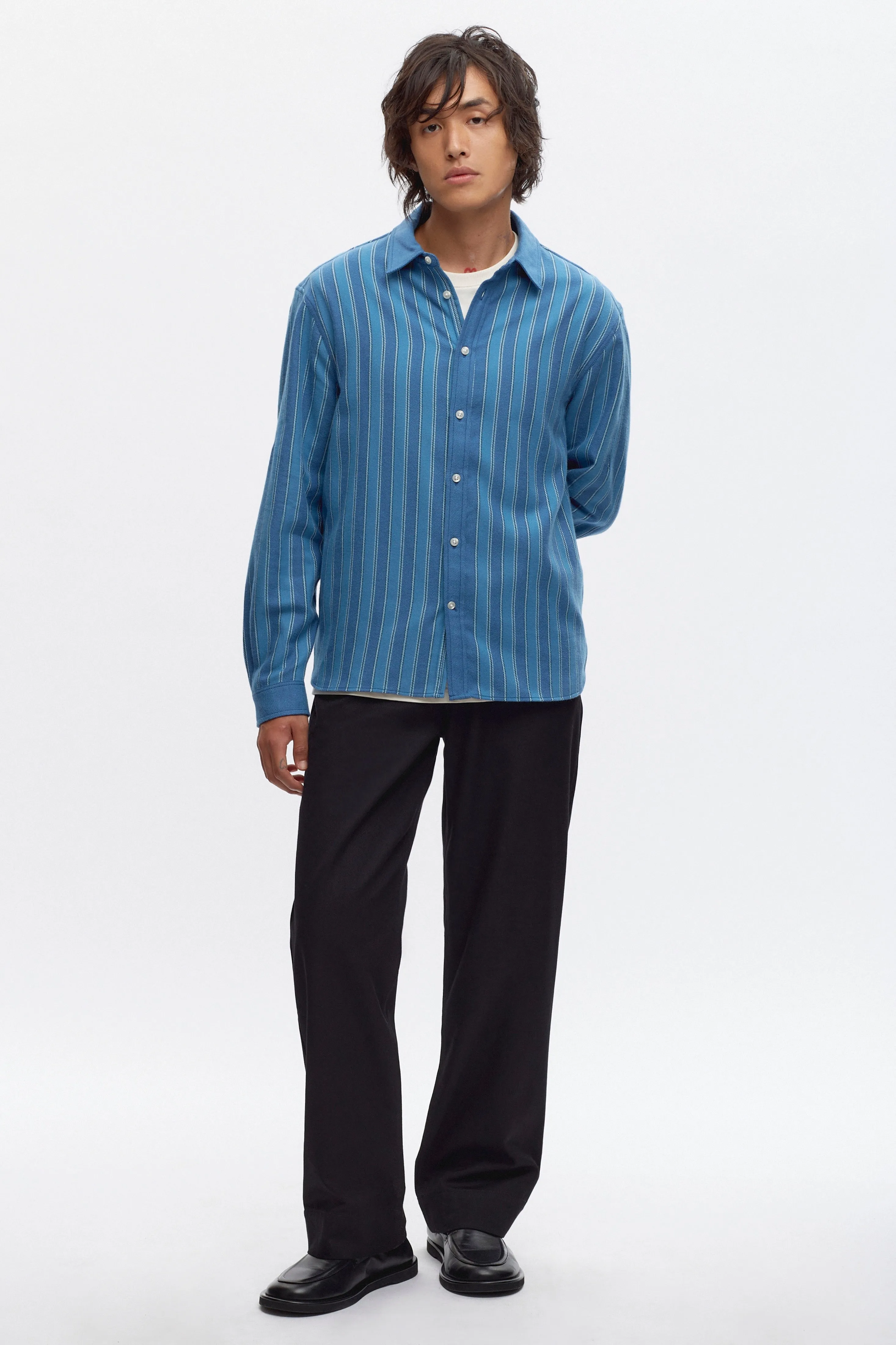 Men's Abaza Shirt in French Blue