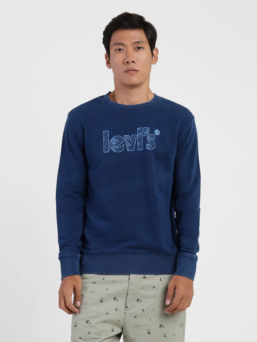 Men's Brand Logo Crew Neck Sweatshirt