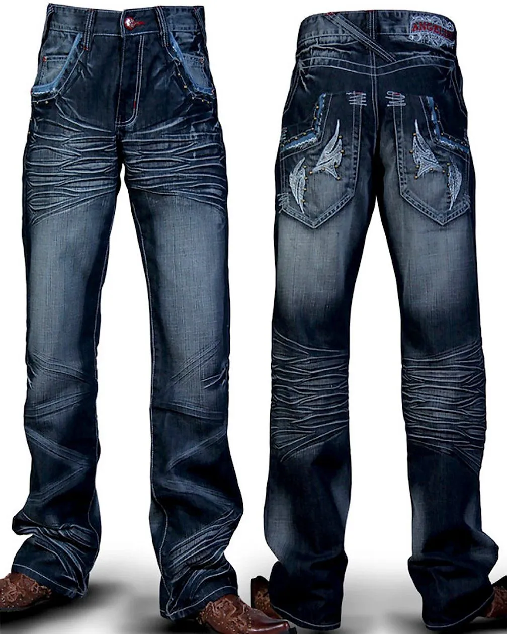 Men's Fashion Denim Jeans Triball Blue