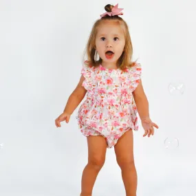 Mintini Girls Floral Romper