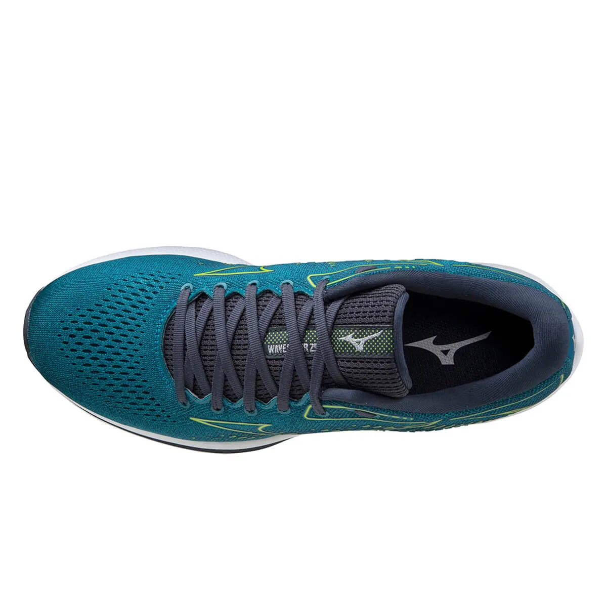 Mizuno Wave Rider 25 Mens | Harborblue/limegreen/iin