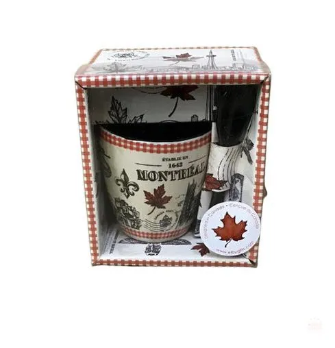 Montreal expresso 4oz  MUG WITH SPOON box.