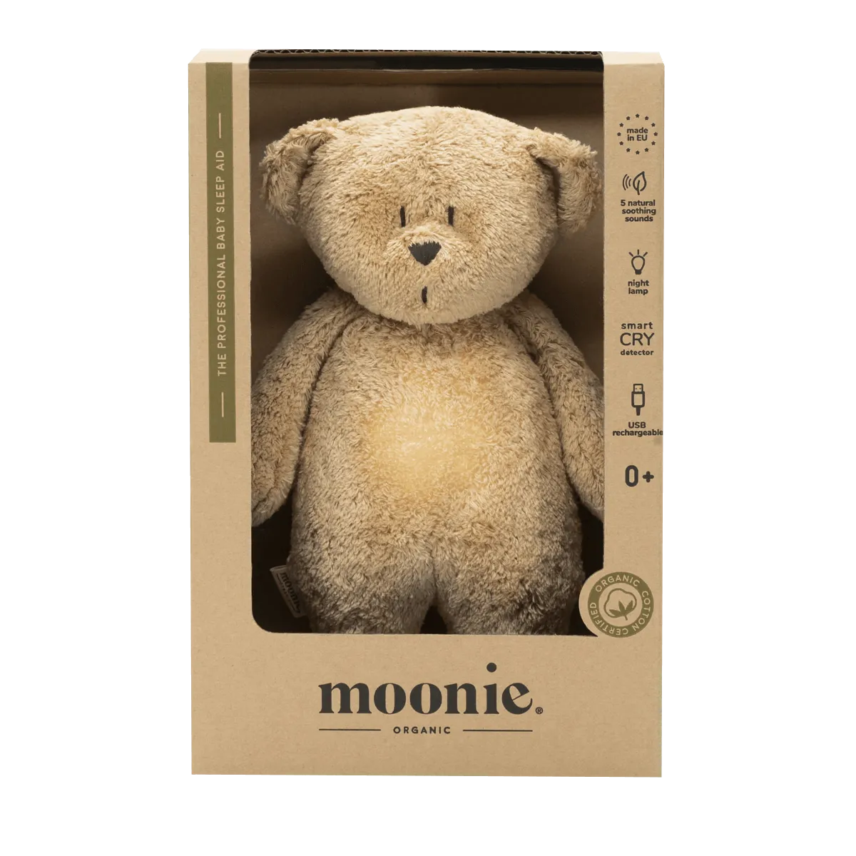 Moonie Humming Bear Light and Sleep Aid - Cappuccino