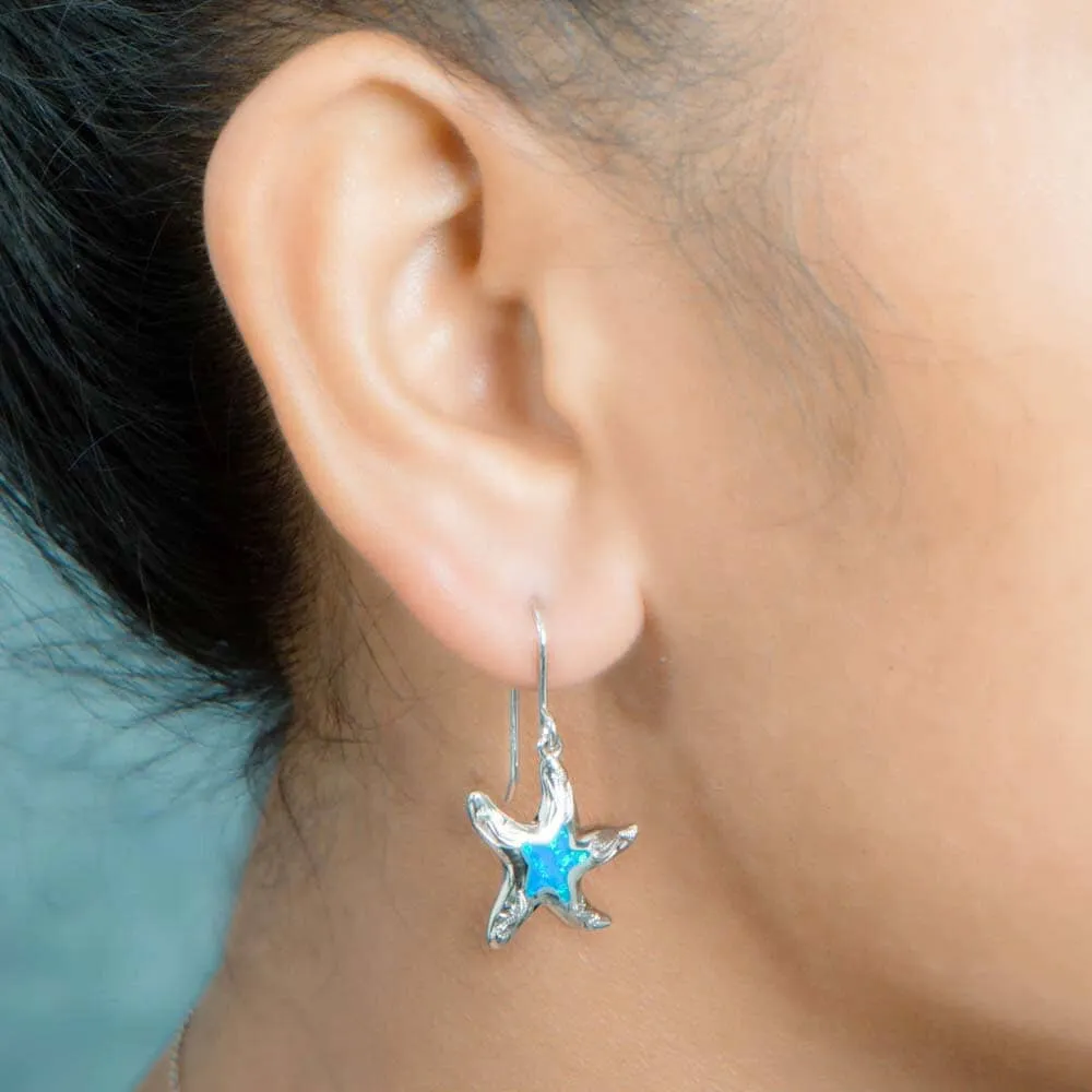 Opal Hau'oli Starfish Earrings