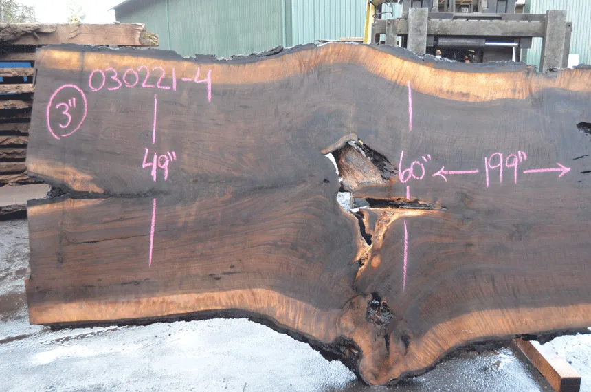 Oregon Black Walnut Slab 030221-04