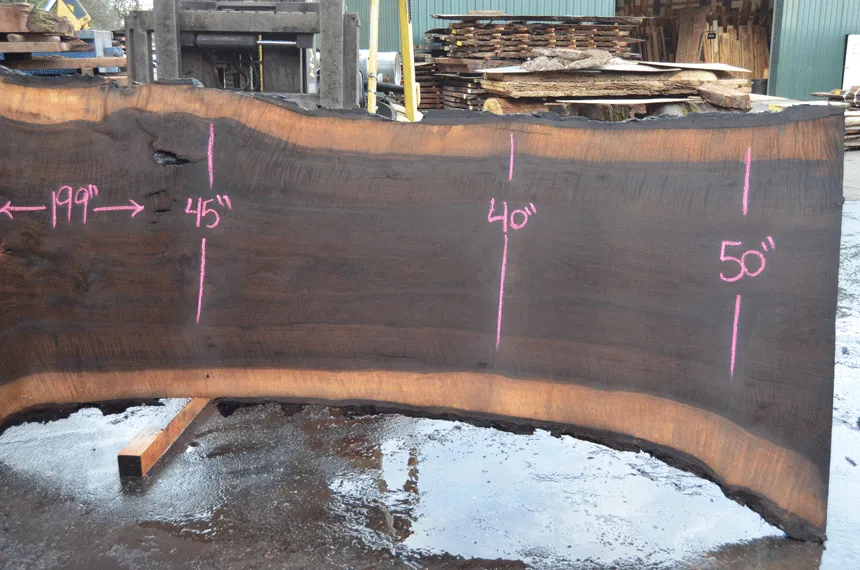 Oregon Black Walnut Slab 030221-04