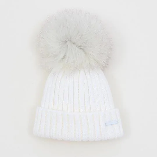 Pangasa Faux Fur Pom Pom Hat