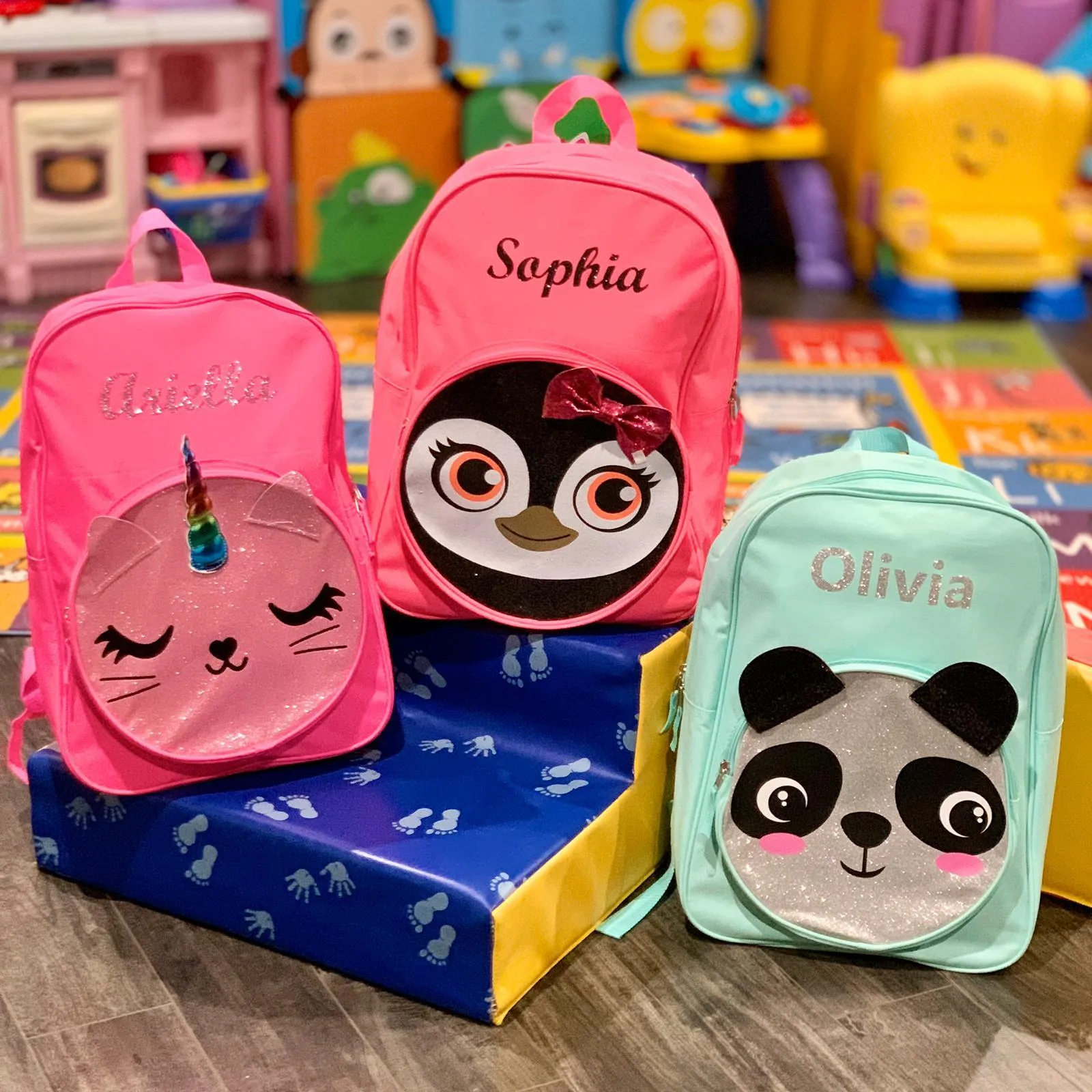 Personalized 17 Inch Critter Backpack - Panda